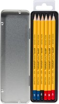 BRUYNZEEL Grafietpotloden - 6 potloden - Grijs