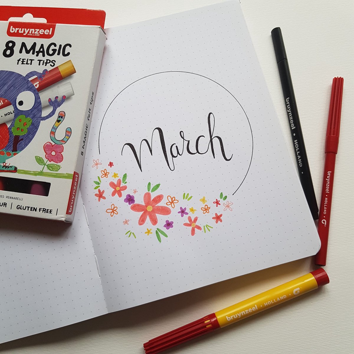 Bruynzeel Kids Magic viltstiften set 8 — afbeelding 3