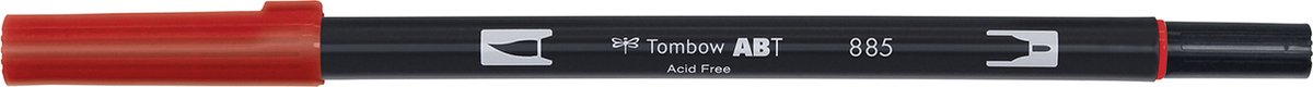 Tombow Brush pen - ABT 885 - Dual Brushpen - Warm Red - Rood — afbeelding 2