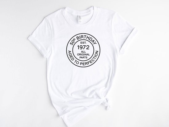 Lykke T-shirt| Vintage Aged to Perfection | 50 jaar verjaardag Feest cadeau T-Shirt Heren - |
