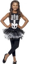 Costume d'Halloween pour fille squelette avec tutu noir - Costumes pour enfants - 152/158 "