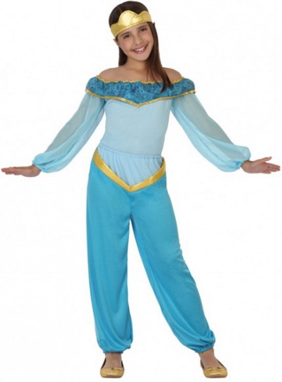 Blauw arabische prinses kostuum 104