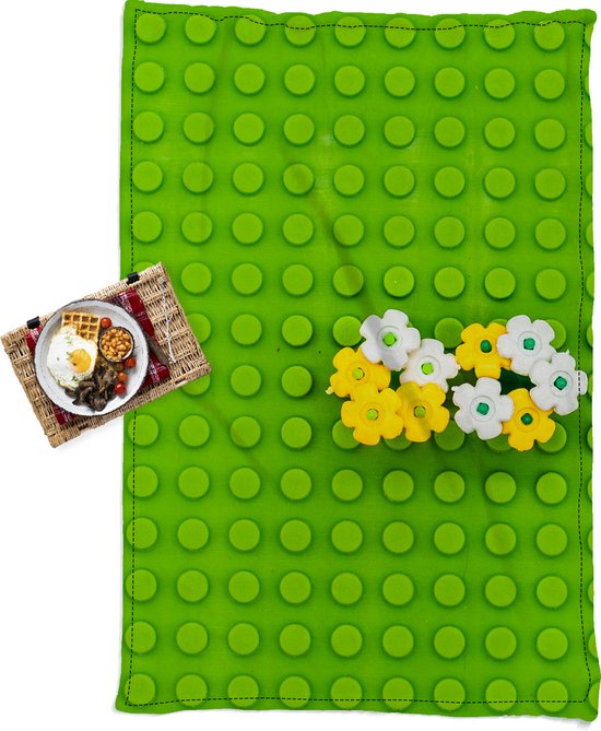 Waterdicht Picknickkleed - Geschikt als Strandlaken / Strandmat - Lego  ondervloer met... | bol.
