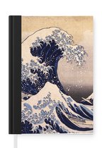 Notitieboek - Schrijfboek - De grote golf van Kanagawa - schilderij van Katsushika Hokusai - Notitieboekje klein - A5 formaat - Schrijfblok