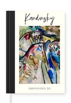 Notitieboek - Schrijfboek - Kunst - Improvisation 21A - Kandinsky - Notitieboekje klein - A5 formaat - Schrijfblok