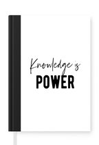 Notitieboek - Schrijfboek - Quote - Power - Studeren - Notitieboekje klein - A5 formaat - Schrijfblok