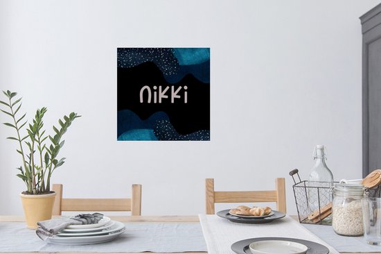 Stickers muraux - Film autocollant - Nikki - Pastel - Fille - 80x80 cm - Film adhésif - Stickers muraux chambre d'enfant - Papier peint autocollant - Papier peint autocollant - Film autocollant