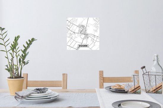 Stickers muraux - Carte - Plan de la ville - Épine - Carte - 30x30 cm - Film adhésif