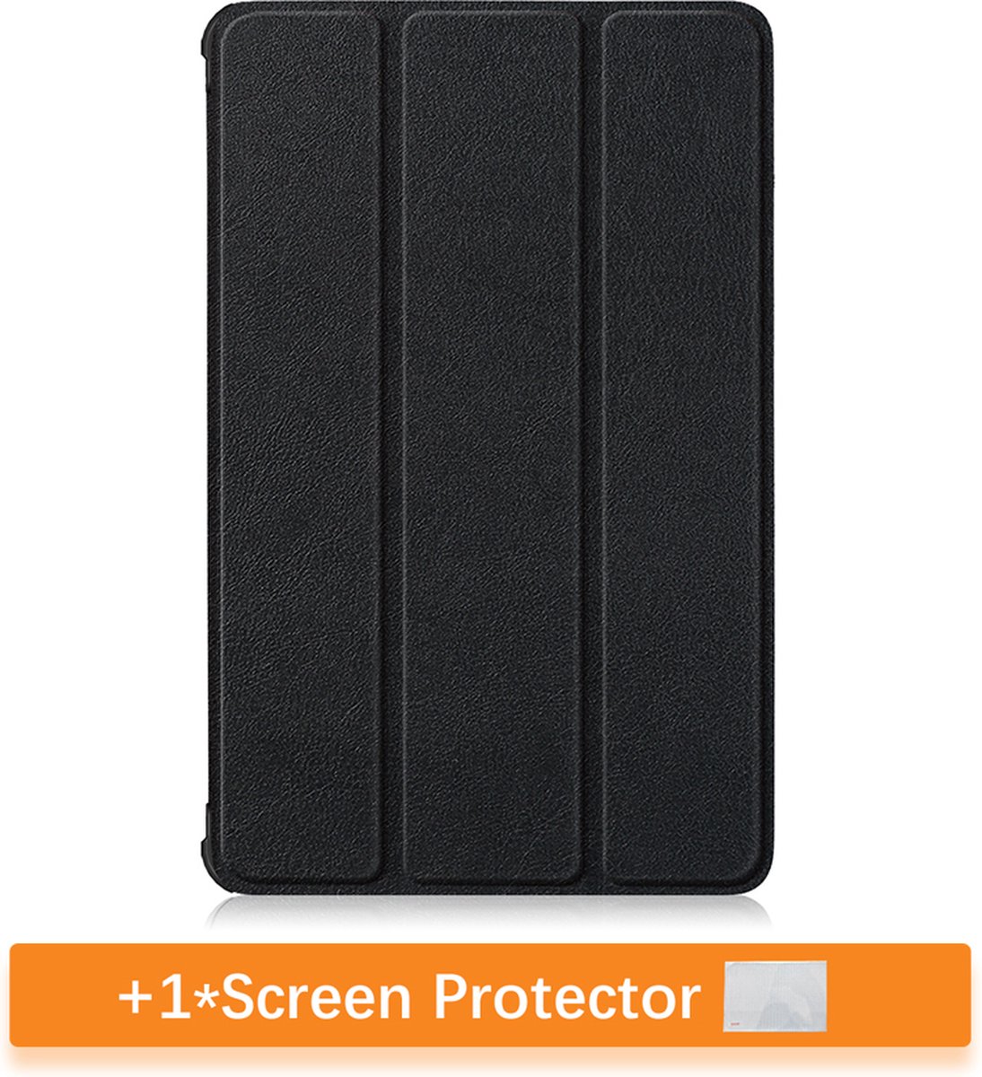 Luxe Case Hoes Geschikt Voor Lenovo Tab P11 / P11 Plus Tablet - Auto Sleep/Wake - Met Screen protector - Zwart