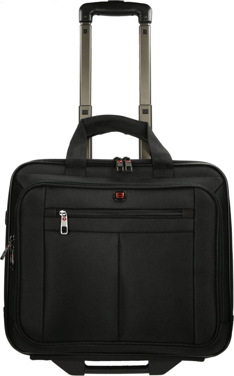 Enrico Benetti Cornell 75007 Laptop trolley 17 inch - Zwart
