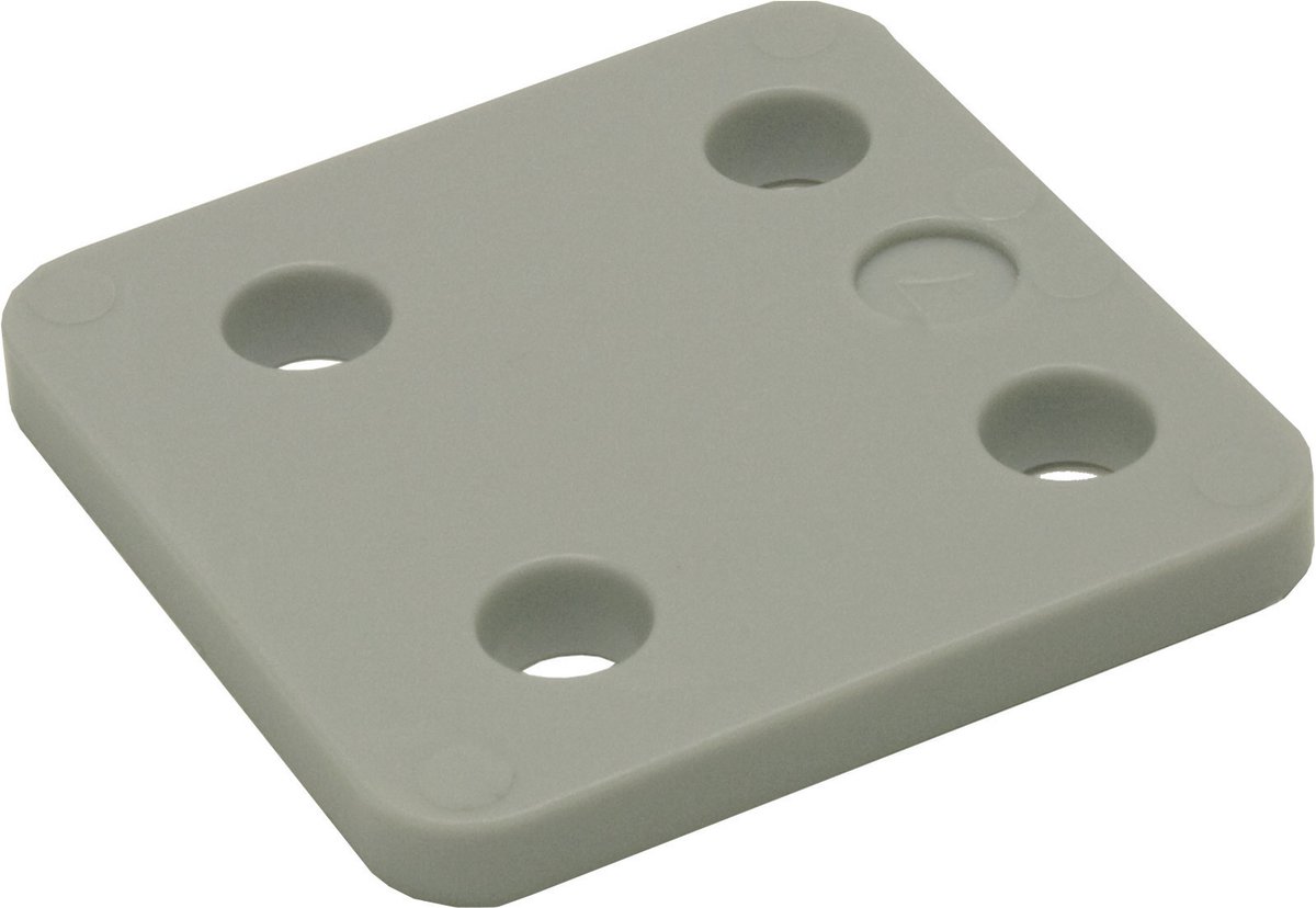 Drukplaat zonder sleuf 7mm Grijs | Zak 48 stuks