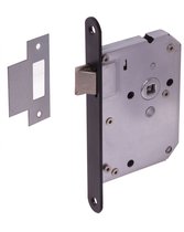 Wovar lock noir avec gâche pour porte intérieure de la série 1200 | Par pièce | Serrure à mortaiser