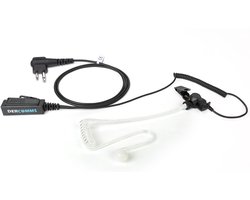 DerComms® Security surveillance headset voor Motorola CLR446, XT420, XT460, XT660D portofoons