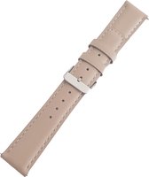 Bracelet Smartwatch - Convient pour Samsung Galaxy Watch 46 mm, Samsung Galaxy Watch 3 45 mm, Gear S3, Huawei Watch GT 2 46 mm, Garmin Vivoactive 4, bracelet de montre 22 mm - Cuir - Fungus - Beige