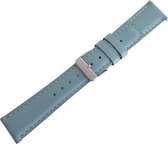 Bracelet Smartwatch - Convient pour Samsung Galaxy Watch 46 mm, Samsung Galaxy Watch 3 45 mm, Gear S3, Huawei Watch GT 2 46 mm, Garmin Vivoactive 4, bracelet de montre 22 mm - Cuir - Fungus - Blauw