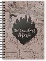 Harry Potter Notitieboek A5 Marauder's Map Beige 100 Pagina's