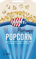 Jimmy's Magnetron Popcorn - Zout - 12 x 3 x 90 Gram