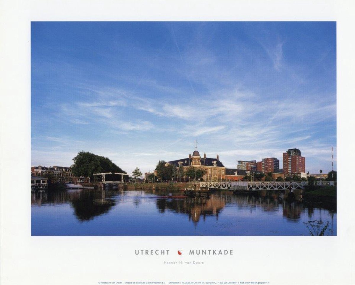 Catch Projecten Muntkade - Herman van Doorn - Utrechtse Poster - 35 x 50 cm Multicolor