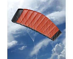 Tickle Bee Power Kite - Matrasvlieger - XXXL Edition 1,80 Meter breed en 60 cm hoog! - Oranje - Eenvoudig te gebruiken