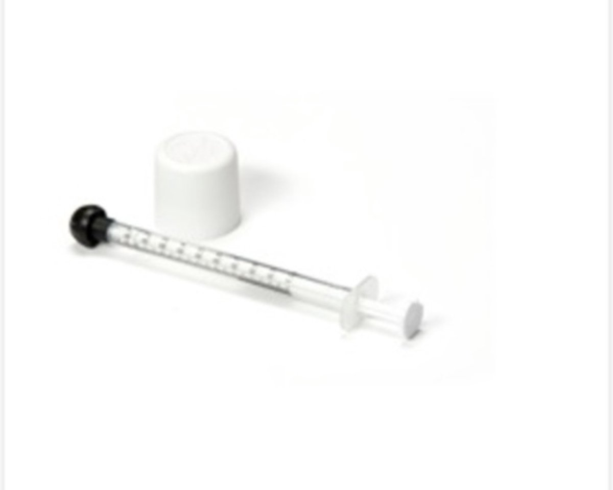 blockline Oradose mini kinderveilige dop 18 mm + 1 ml spuit