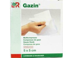 Gazin Gaaskompres 5 x 5cm steriel 5 x 2 10 Stuks