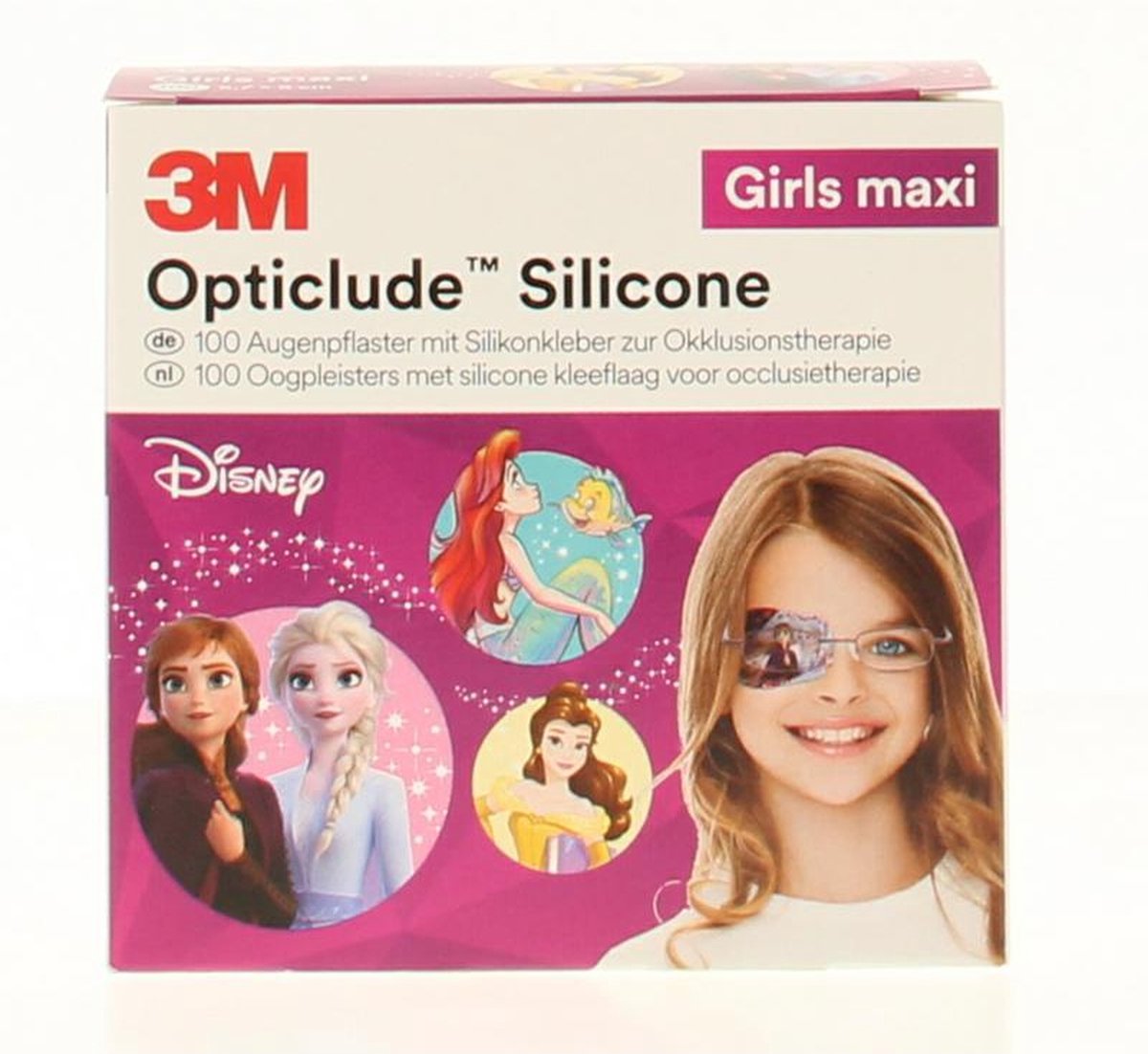 Opticlude - Oogpleister siliconen maxi girl - 100 Stuks