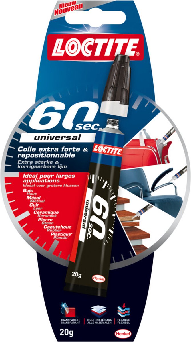 Loctite Universal Glue 60sec 20 g Alleslijm Multilijm Superlijm