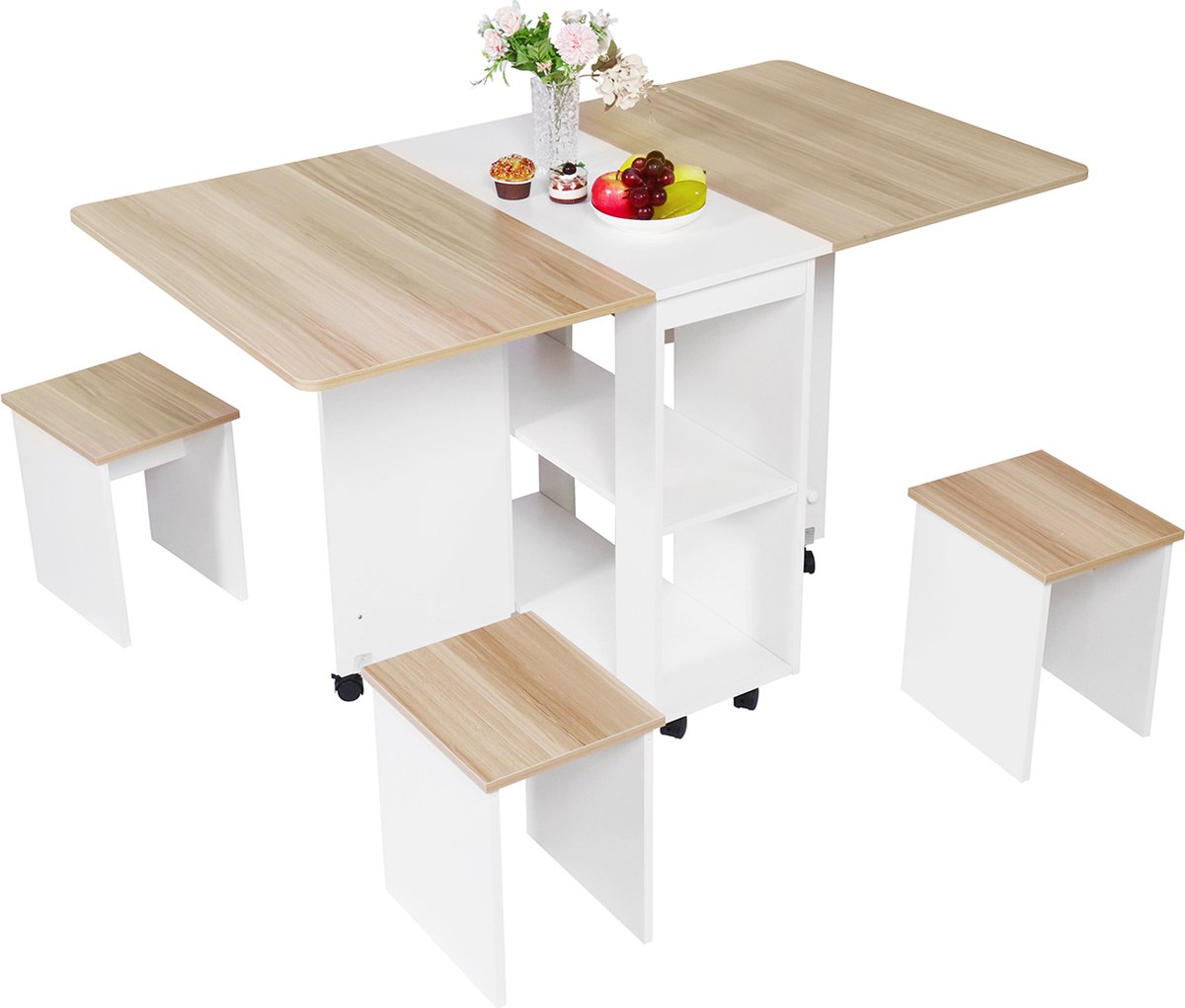 Table pliante, L 140 x l 80 cm, bois