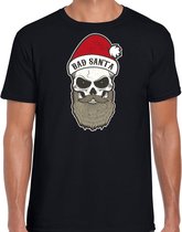 Bad Santa fout Kerstshirt / Kerst t-shirt zwart voor heren - Kerstkleding / Christmas outfit L