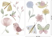 Little Dutch - Stickers muraux de Luxe - Fleurs & Butterfiles