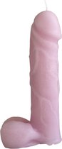 Handmade piemelkaars/peniskaars (roze)