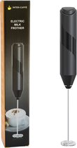 Bol.com INTER-CAFFÈ® Melkopschuimer - Melkopschuimer Electrisch - Melkopschuimer Handmatig - Melkschuimer - Zwart - 1 jaar garantie aanbieding