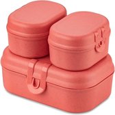 Lunchbox Set, Mini, 3 Pièces, Bio, Corail Naturel - Koziol | Pascal Prêt Mini