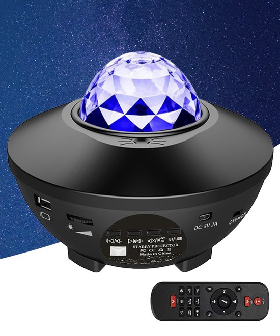 Sterren projector - Sterrenhemel - Galactische Ervaring - Nachtlamp - 21 Verschillende kleurencombo's - Met 2 Jaar Garantie