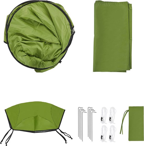 Cabine De Vestiaire Portable Pliable - Pour Plage, Camping, Piscine, Protection Intimité, Tissu Satin Respirant