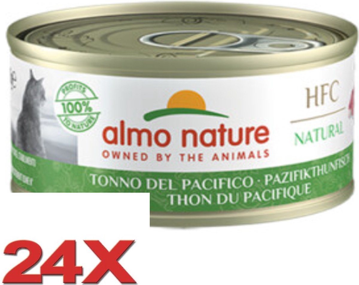 Almo Nature HFC - Kattenvoer - Pacific Tonijn - 24x70gr