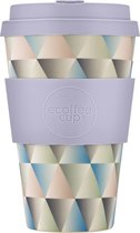 Ecoffee Cup Shandor the Magnificent PLA - Koffiebeker to Go 400 ml - Lichtgrijs Siliconen