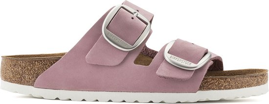 Birkenstock Arizona Slippers Femme Orchid e Coupe troite Rose Nubuck Taille 40 bol
