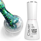 Clavier UV/LED Hybrid Gellak Luxury 10ml. Top Coat No Wipe Gem Emerald - Glitters - Glitters - Top en/of basecoat