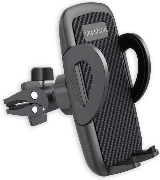 imoshion Telefoonhouder Auto Ventilatie – GSM Houder – Auto Accessories – Verstelbaar – Universeel – Carbon – Telefoonhouders Auto – Zwart