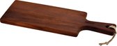 Planche à découper en bois Lava Iroko 16 x 46 cm H 1,8 cm