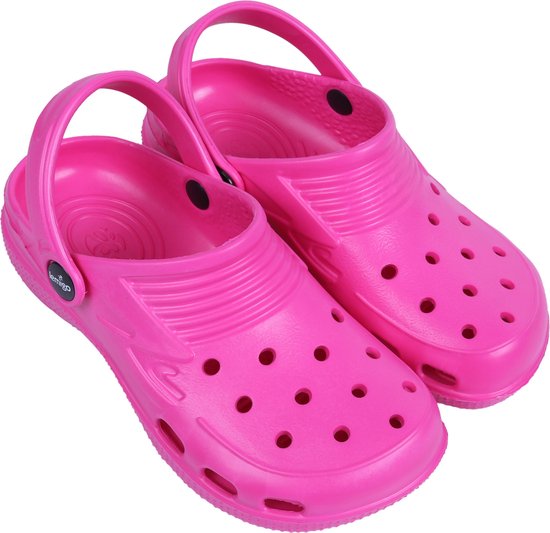 Fuchsia, extreem lichte universele crocs slippers voor kinderen van hoogwaardig rubber - LEMIGO