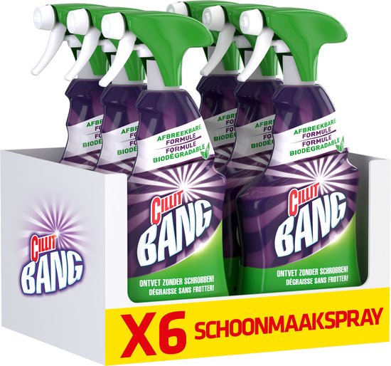CILLIT BANG Spray nettoyant dégraissant - Blink Blink - 6 x 750 ml - Pack  économique -... | bol.com