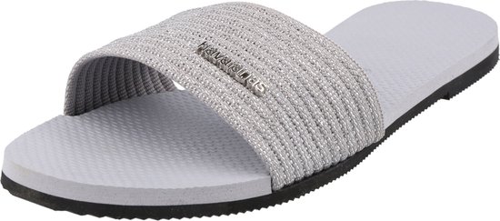 Havaianas You Malta Metallic Dames Slippers - Ice Grey - Maat 41/42