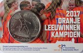 Oranje Leeuwinnen Kampioen 2017 penning in coincard