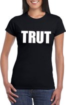 Trut tekst t-shirt zwart dames M