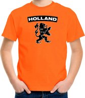 Oranje Holland shirt met zwarte leeuw kinderen 146/152