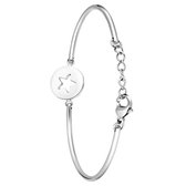 Lucardi Dames Armband met ster - Staal - Armband - Cadeau - Moederdag - 20 cm - Zilverkleurig