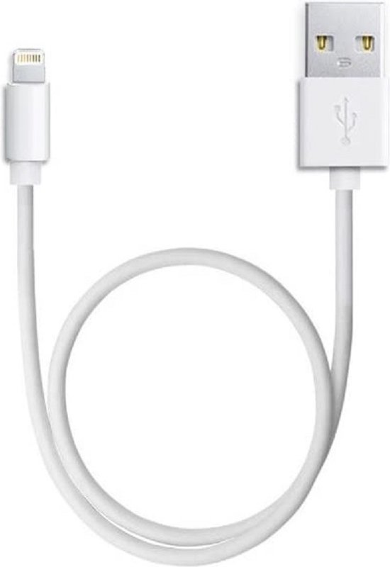 Korte 30CM USB naar Lightning Kabel voor iPhone en iPad - 2.4A Snellader -  Apple Carplay - 3 Stuks - Opladerkabel voor iPad en iPhone