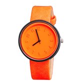 Candy Color Horloge Oranje | Siliconen / Kunstleer | Ø 38 mm | Fashion Favorite